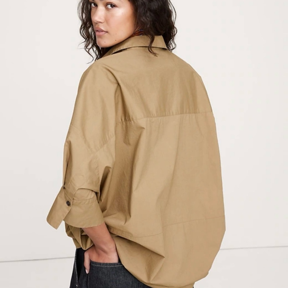Banana Republic Tan Oversized Shirt